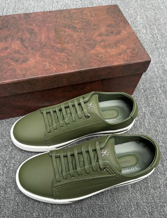 STEFANO RICCI Мужские кроссовки из кожи