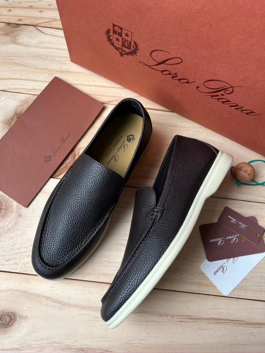  LORO PIANA Мужские кожаные лоферы