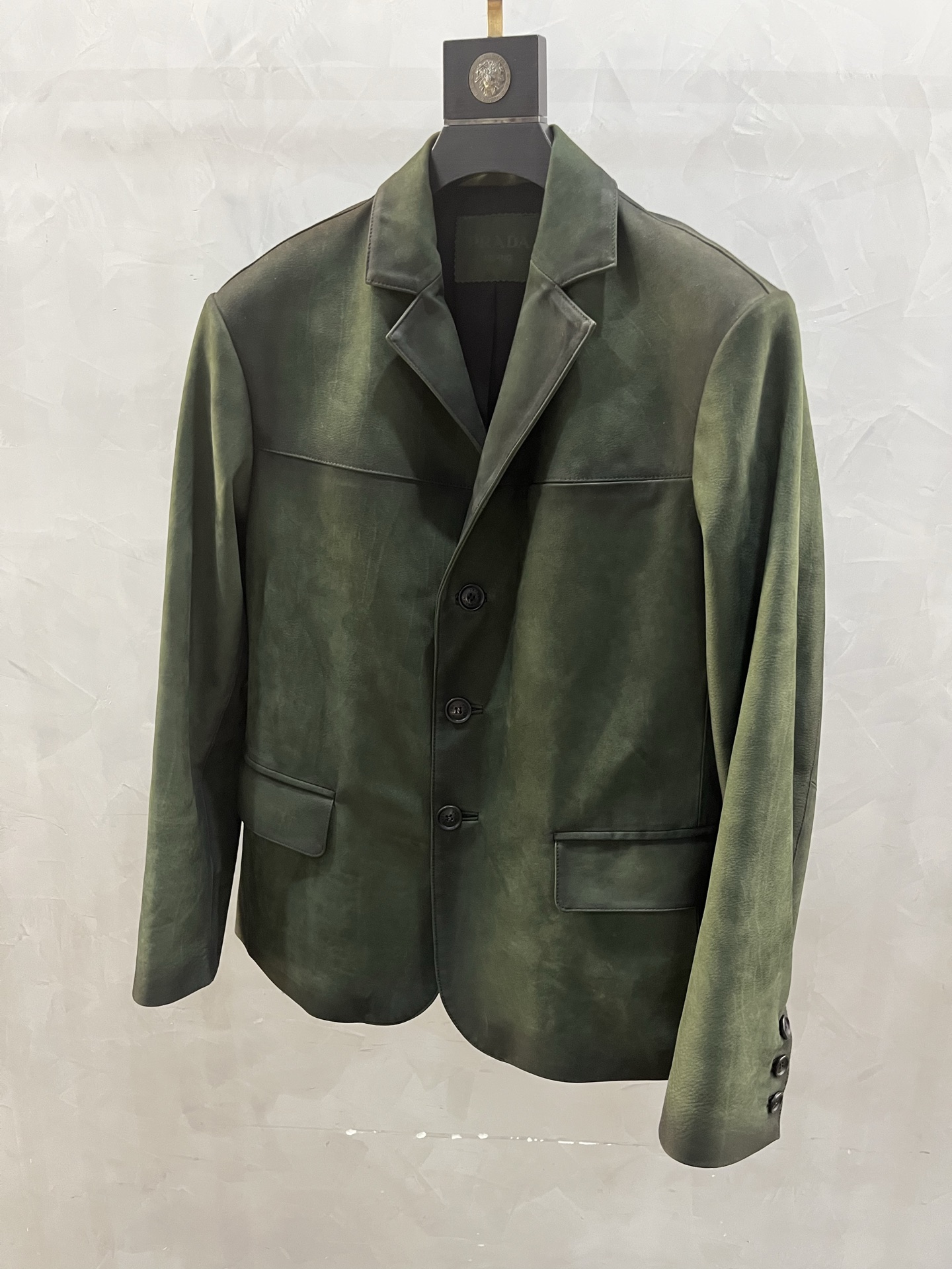 PRADA Мужской кожаный пиджак PRADA Мужской кожаный пиджак