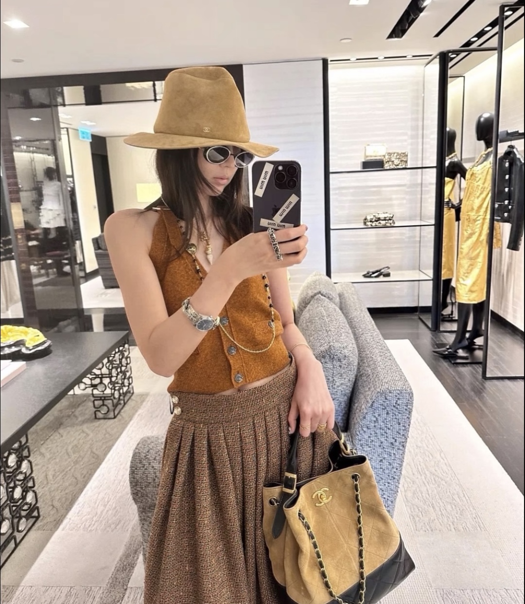 CHANEL Женский жилет из шерсти CHANEL Женский жилет из шерсти