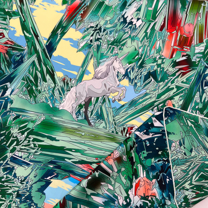 HERMES Женский платок из шелка