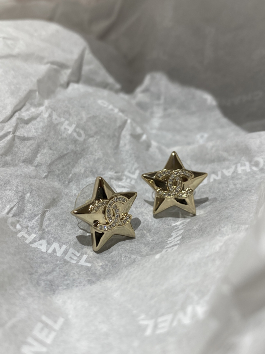 CHANEL Женские серьги звёздочки 25B