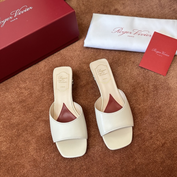 ROGER VIVIER Женские мюли из телячьей кожи