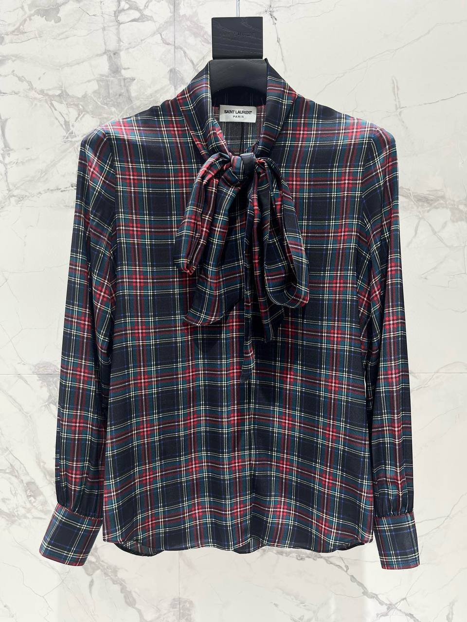 SAINT LAURENT Женская шёлковая рубашка SAINT LAURENT Женская шёлковая рубашка