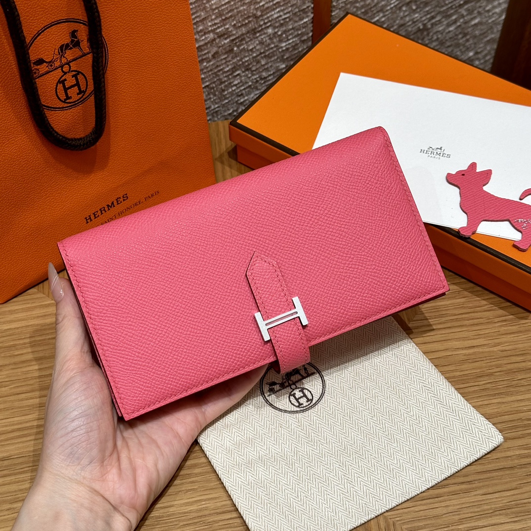 HERMES Кошелёк Bearn 17.5 см U5/Rose lipstick Epsom HERMES Кошелёк Bearn 17.5 см U5/Rose lipstick Epsom