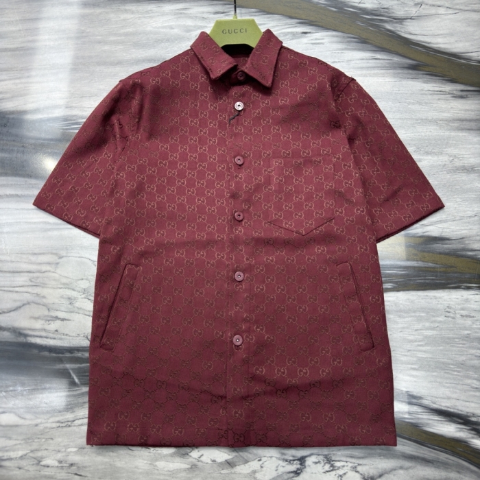 GUCCI Мужская жаккардовая рубашка