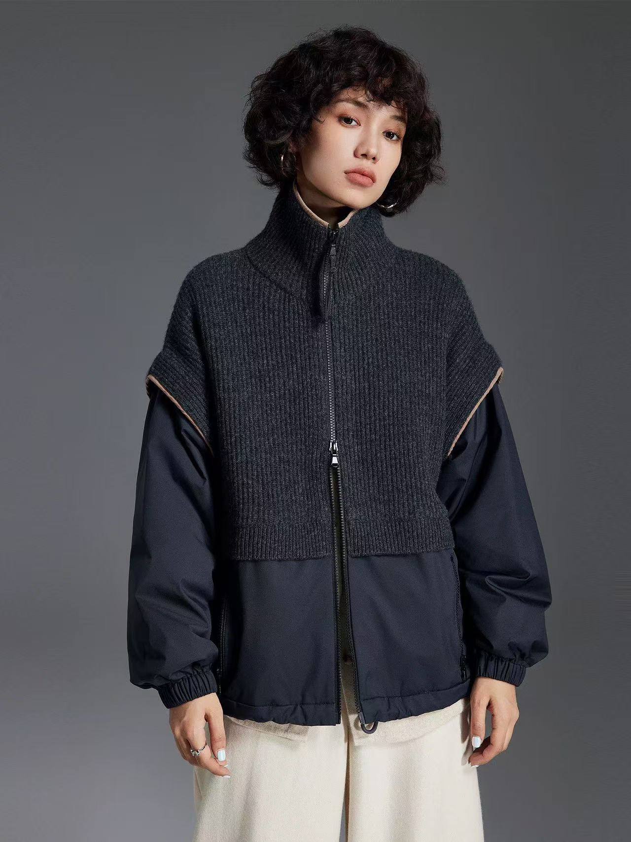 BRUNELLO CUCINELLI Женская ветровка из кашемира BRUNELLO CUCINELLI Женская ветровка из кашемира