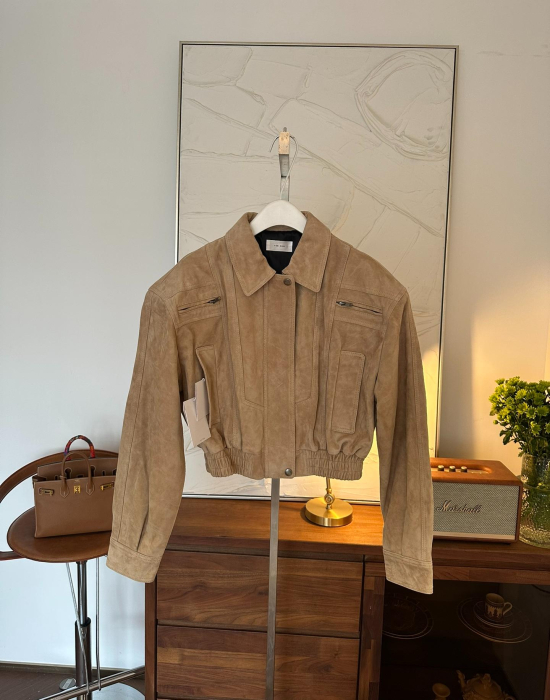 THE ROW Женская куртка из замши