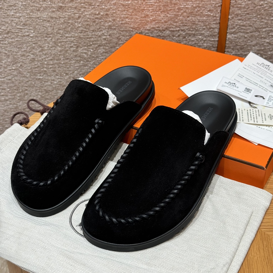 HERMES Мужские мюли Johan 