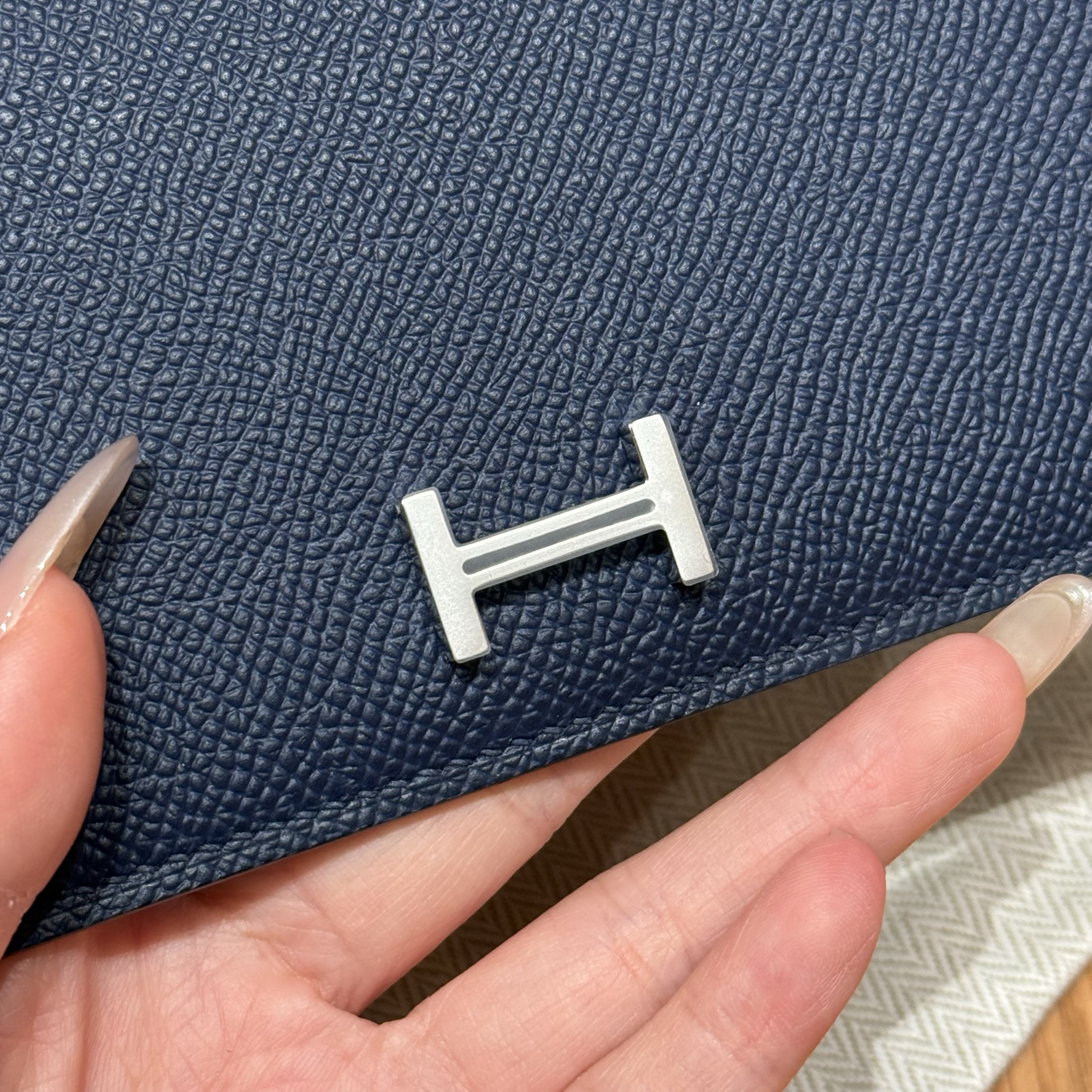 HERMES Кошелёк Bearn 17.5 см S4/Deep blue Epsom HERMES Кошелёк Bearn 17.5 см S4/Deep blue Epsom