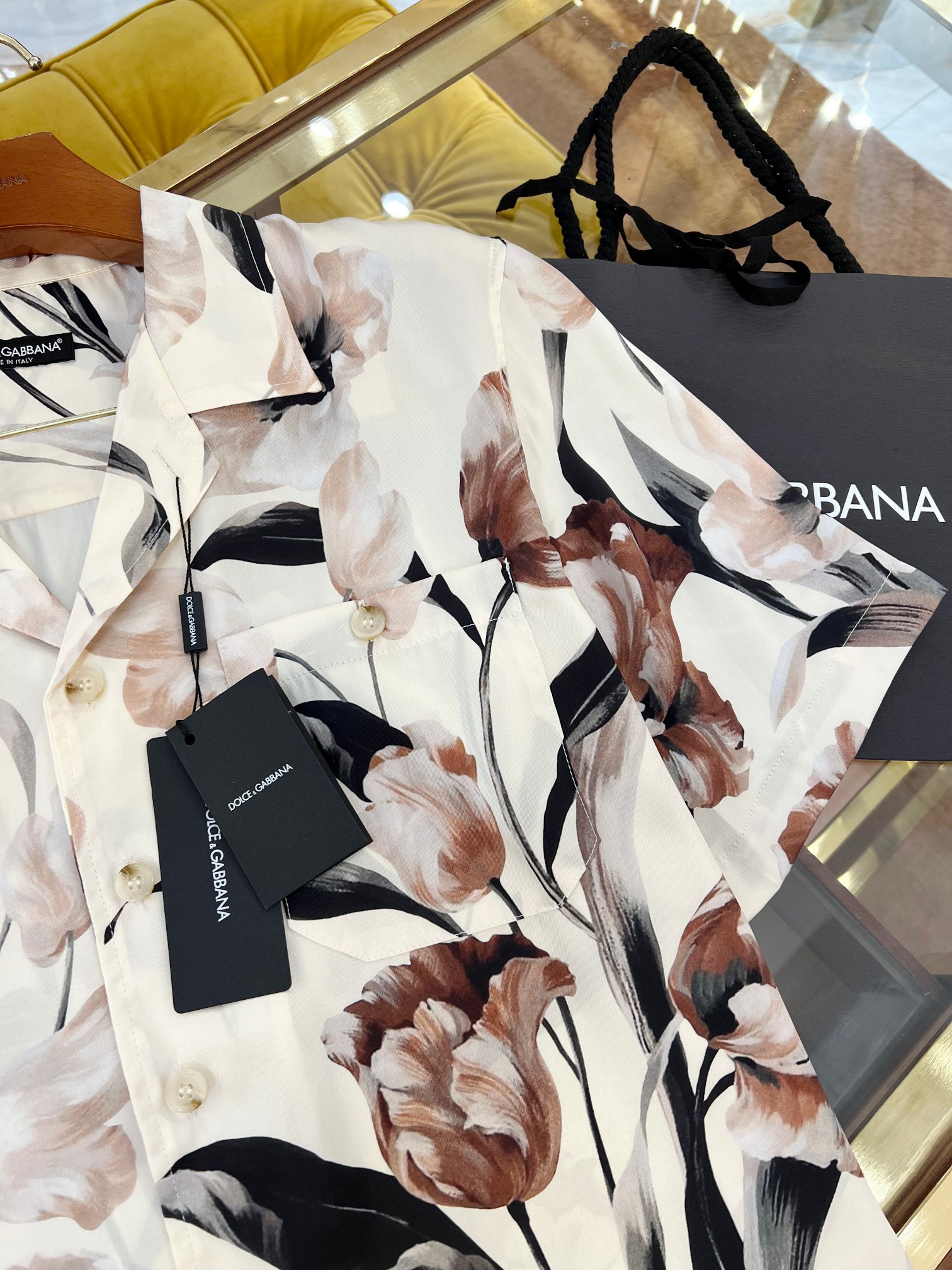 DOLCE & GABBANA Мужская рубашка шёлк DOLCE & GABBANA Мужская рубашка шёлк