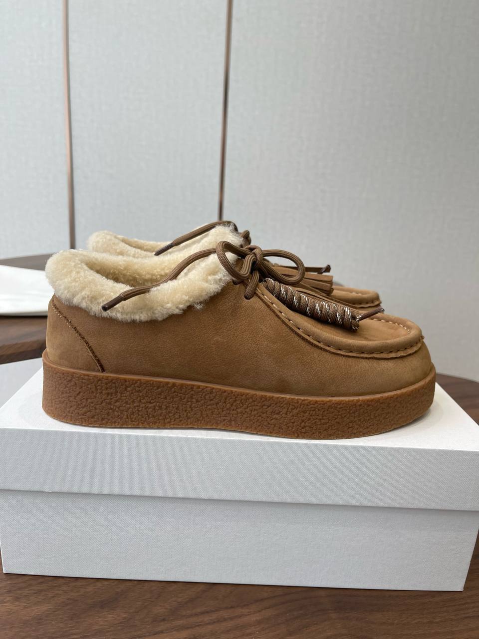 THE ROW Женские лоферы из овчины THE ROW Женские лоферы из овчины