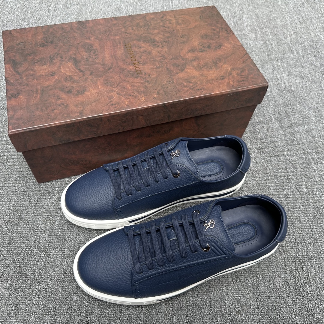 STEFANO RICCI Мужские кроссовки из кожи