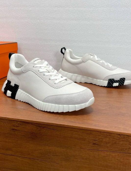 HERMES Мужские кроссовки из телячьей кожи