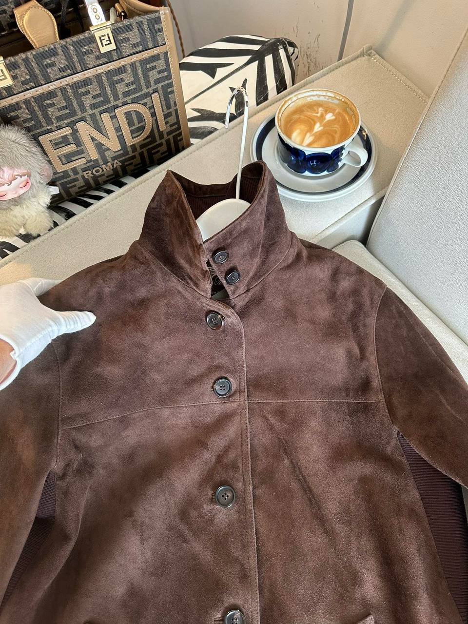 LORO PIANA Женская кожаная куртка из козьей кожи LORO PIANA Женская кожаная куртка из козьей кожи