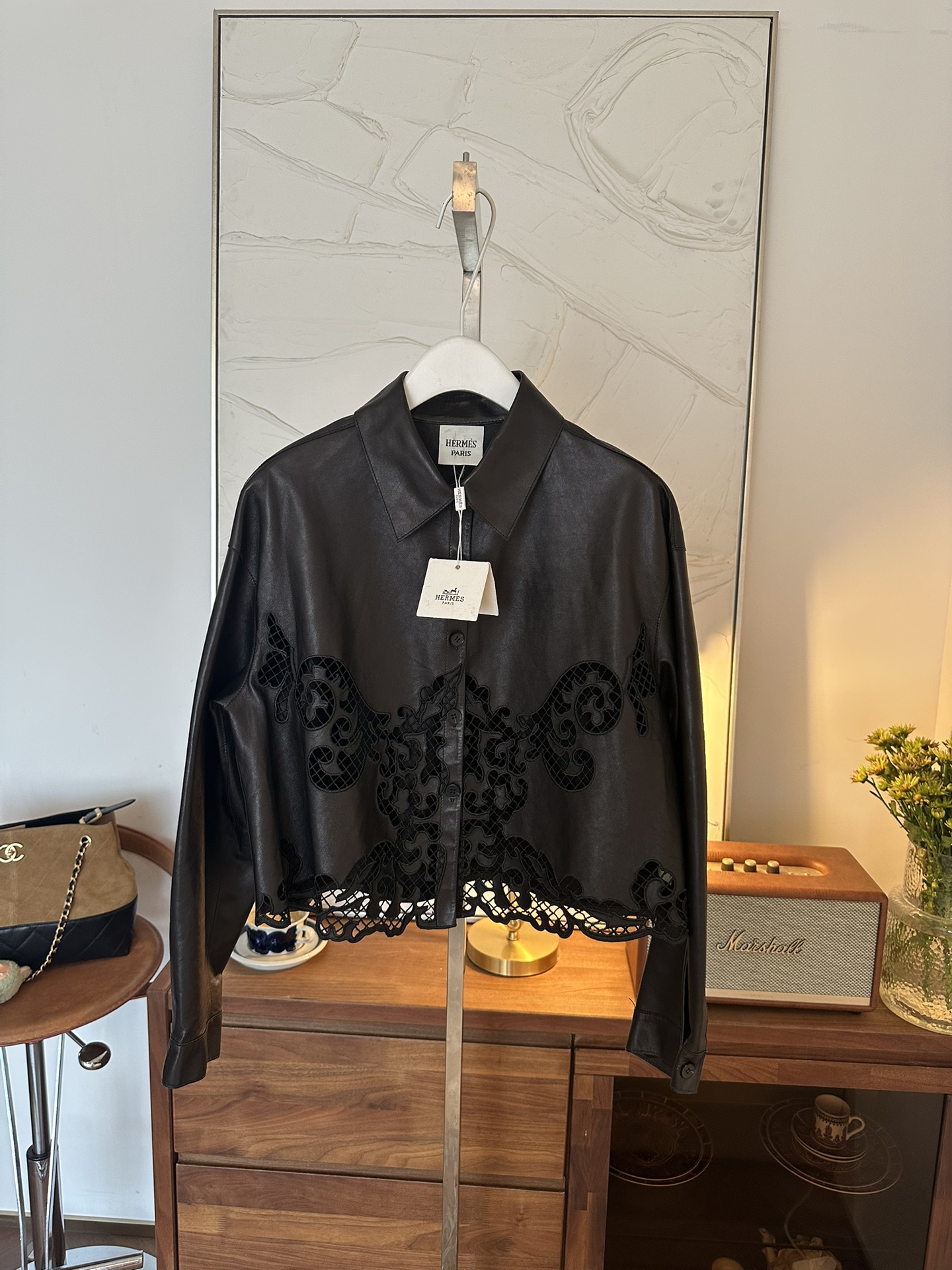 HERMES Женская кожаная куртка HERMES Женская кожаная куртка