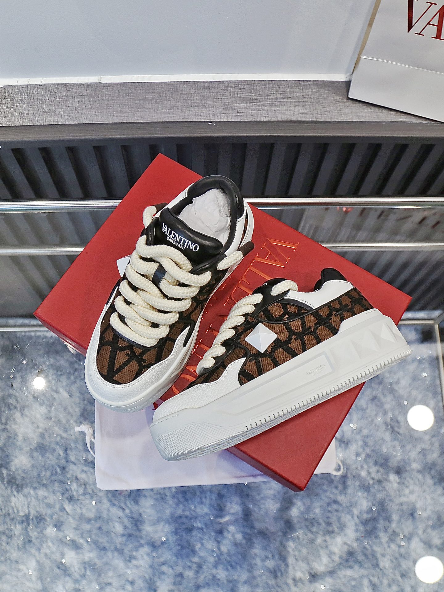 VALENTINO Кроссовки One Stud XL комбинированные