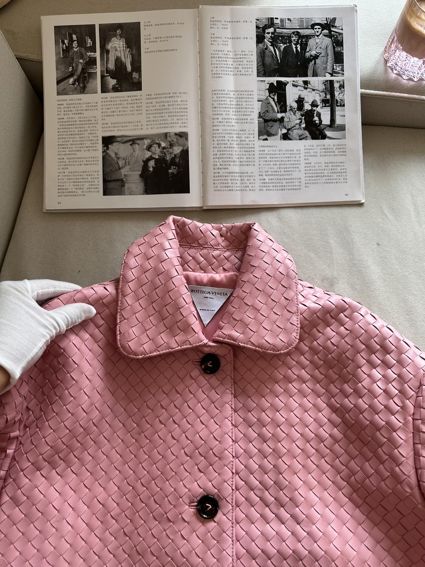 BOTTEGA VENETA Женская кожаная рубашка