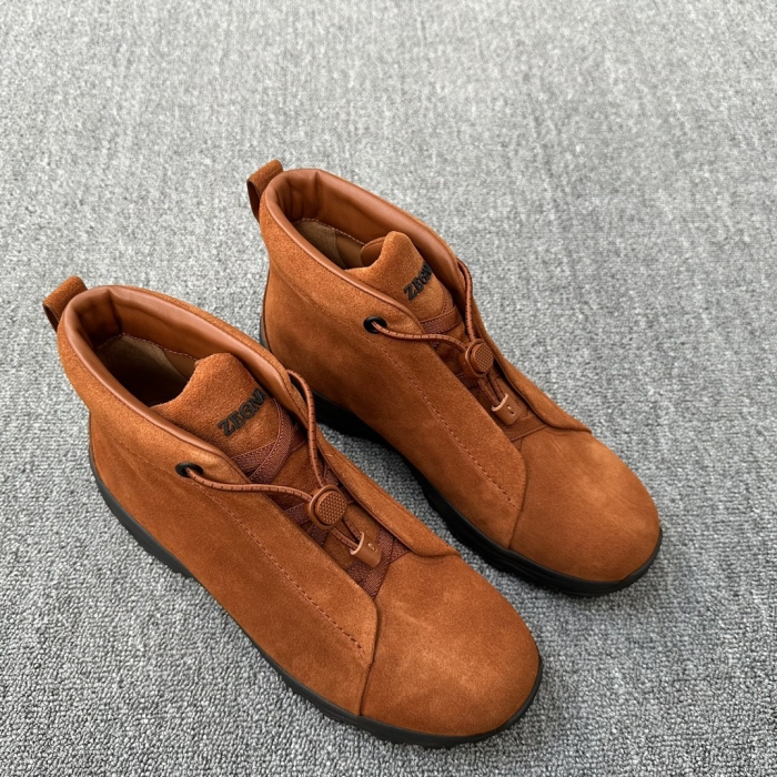 ERMENEGILDO ZEGNA Мужские ботинки Triple Stitc Monte