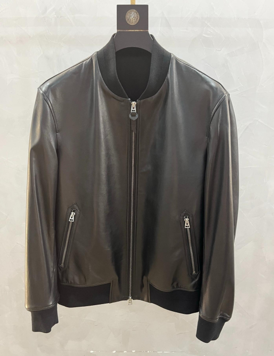 TOM FORD Мужской кожаный бомбер