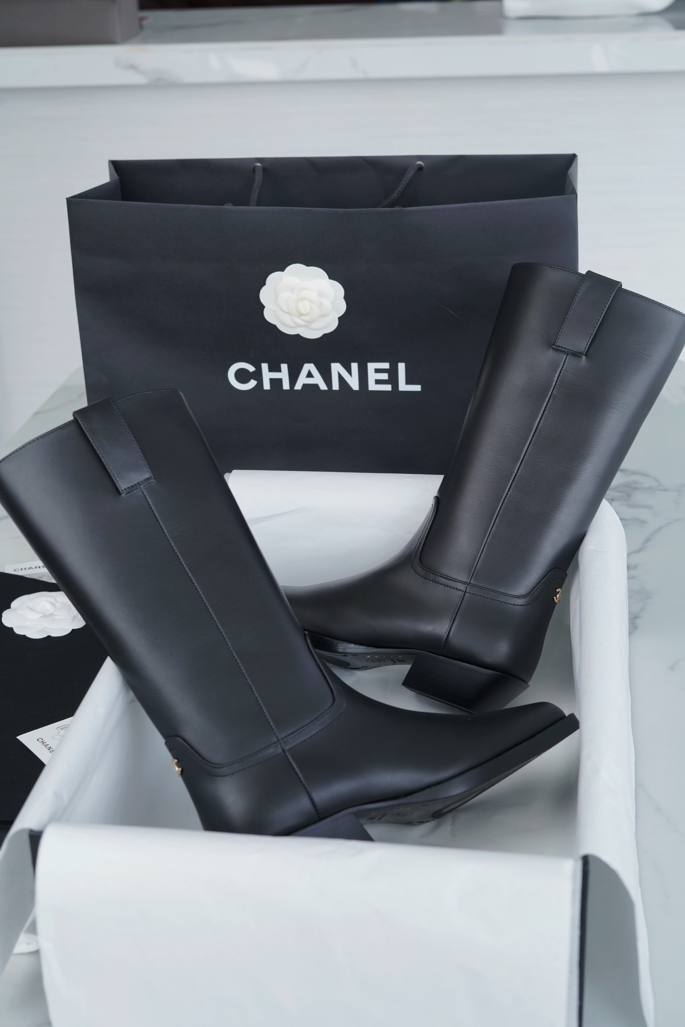 CHANEL Женские высокие сапоги 23S CHANEL Женские высокие сапоги 23S