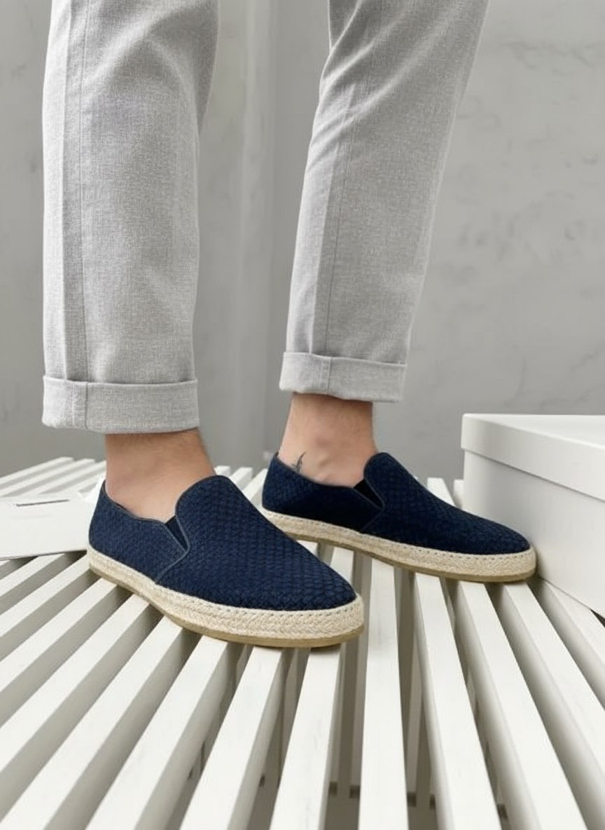 BRUNELLO CUCINELLI Мужские плетёные эспадрильи