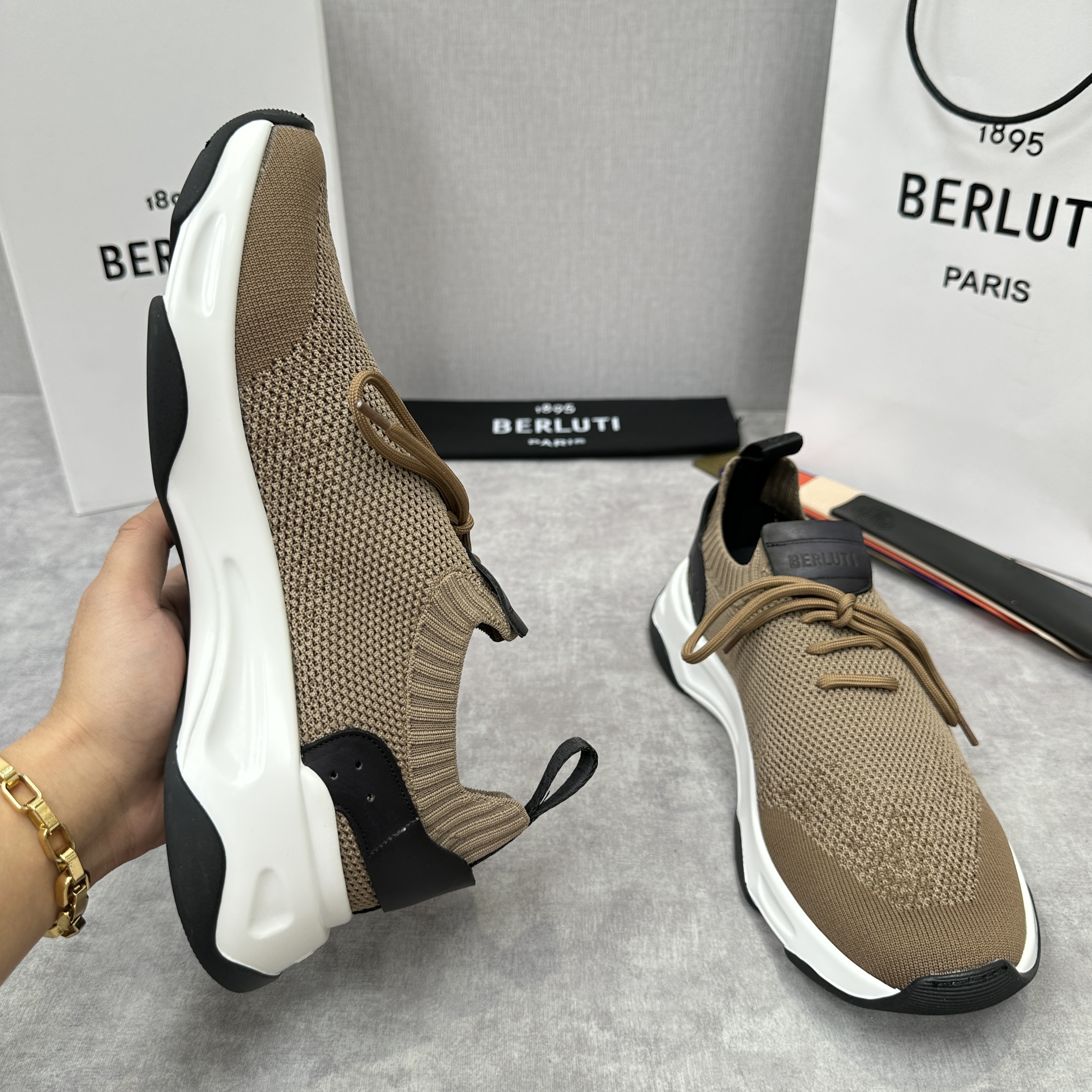BERLUTI Мужские кроссовки Shadow BERLUTI Мужские кроссовки Shadow