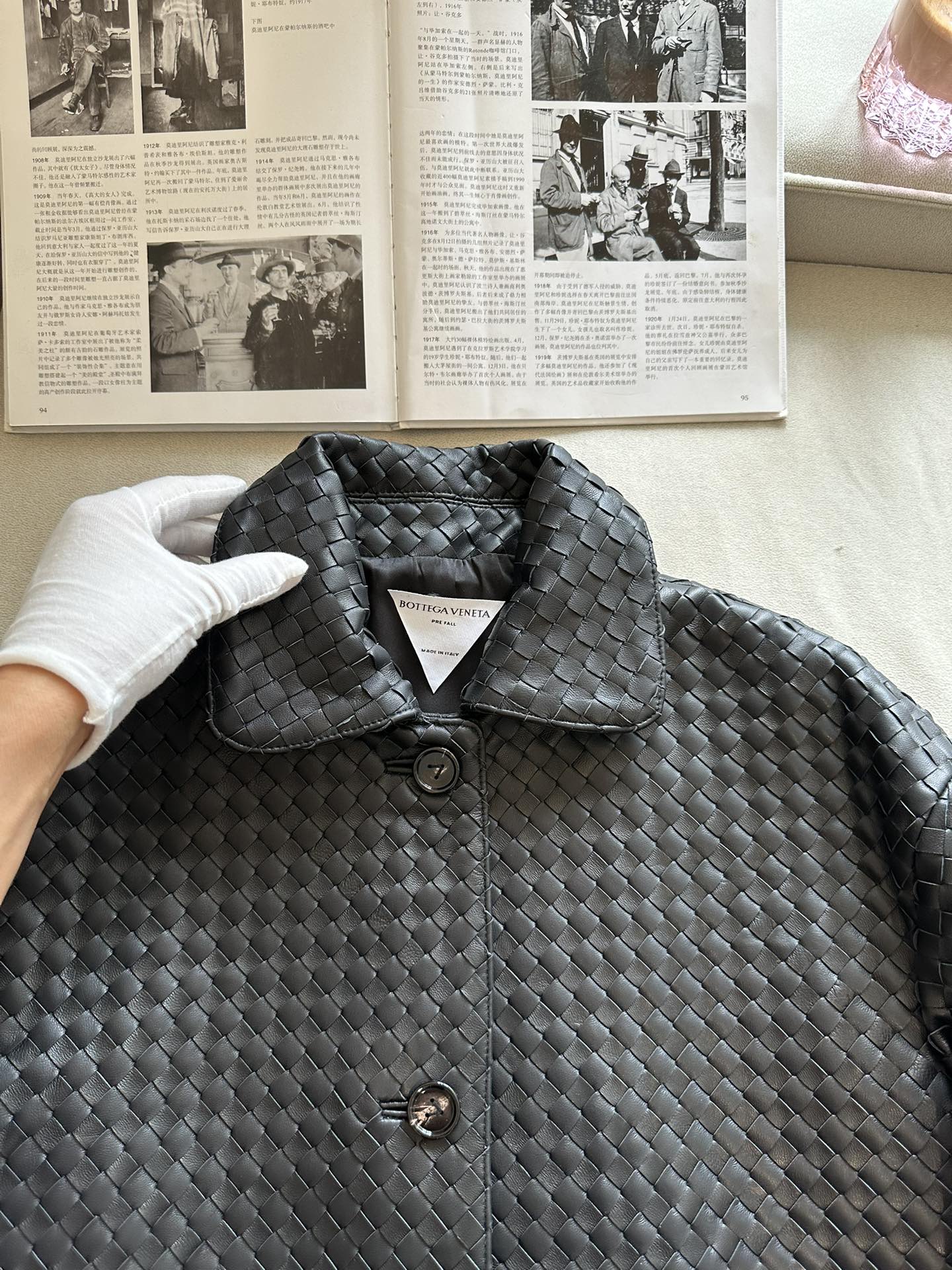 BOTTEGA VENETA Женская кожаная рубашка