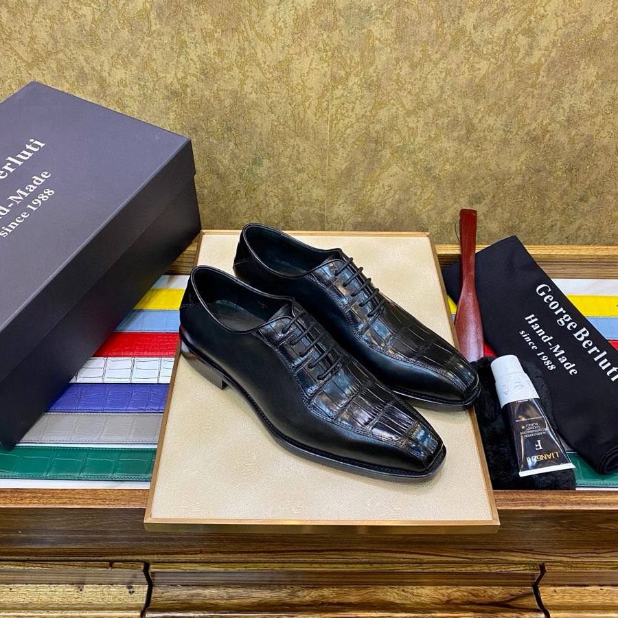 BERLUTI Мужские туфли из крокодила BERLUTI Мужские туфли из крокодила