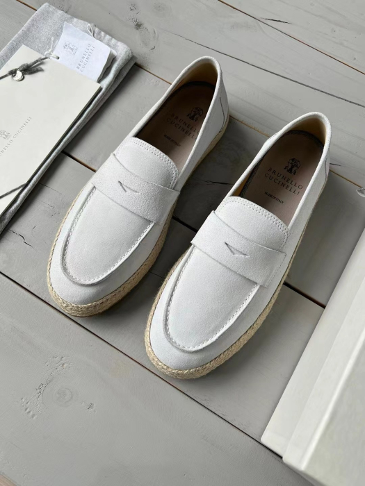 BRUNELLO CUCINELLI Мужские замшевые мокасины 