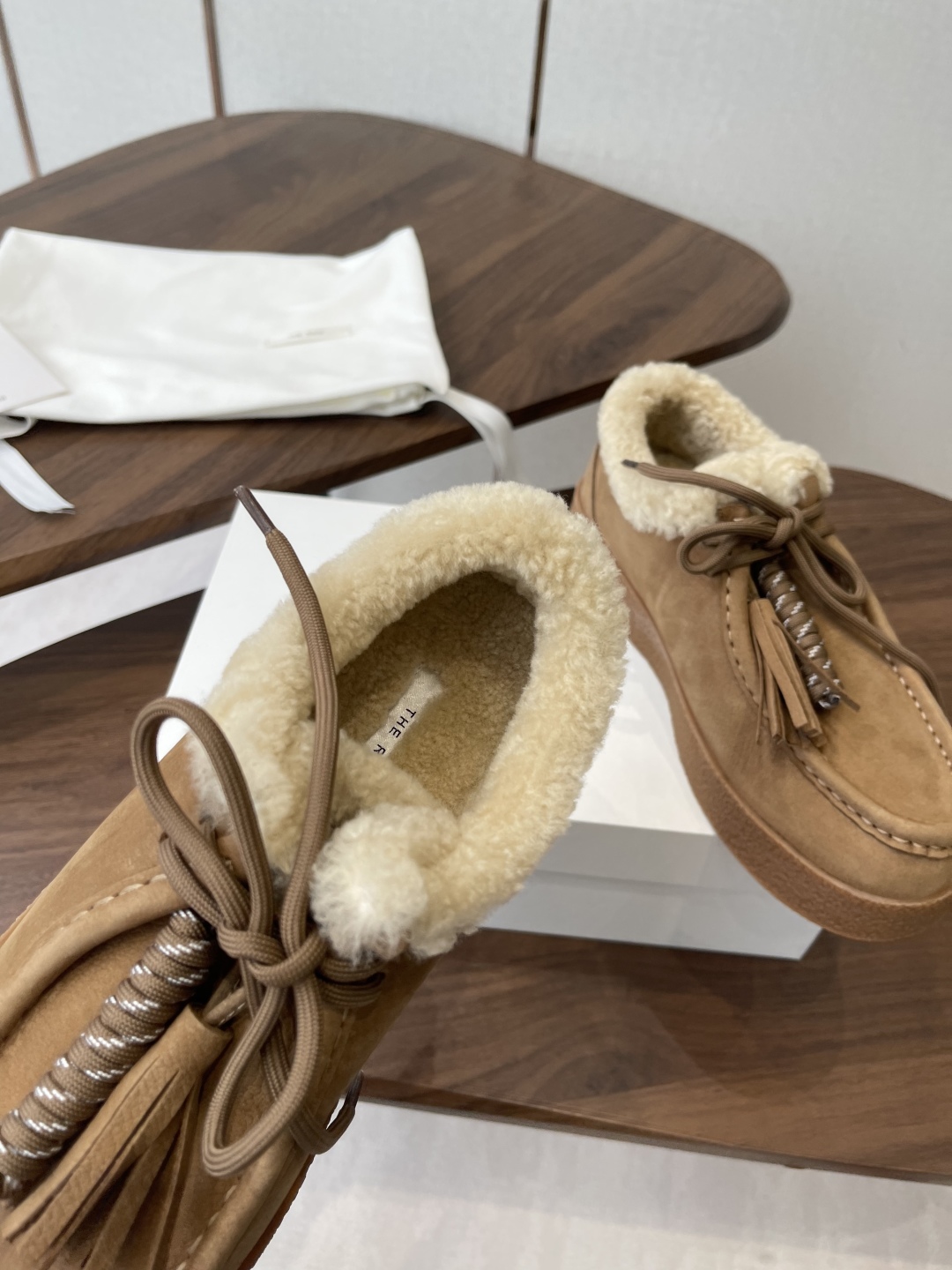 THE ROW Женские лоферы из овчины THE ROW Женские лоферы из овчины