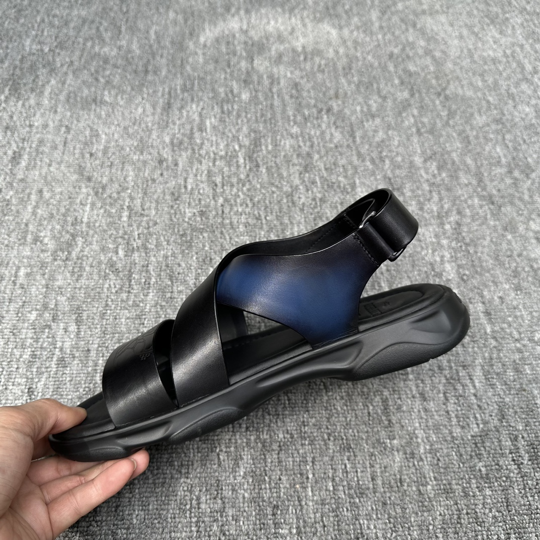 BERLUTI Мужские сандалии из натуральной кожи