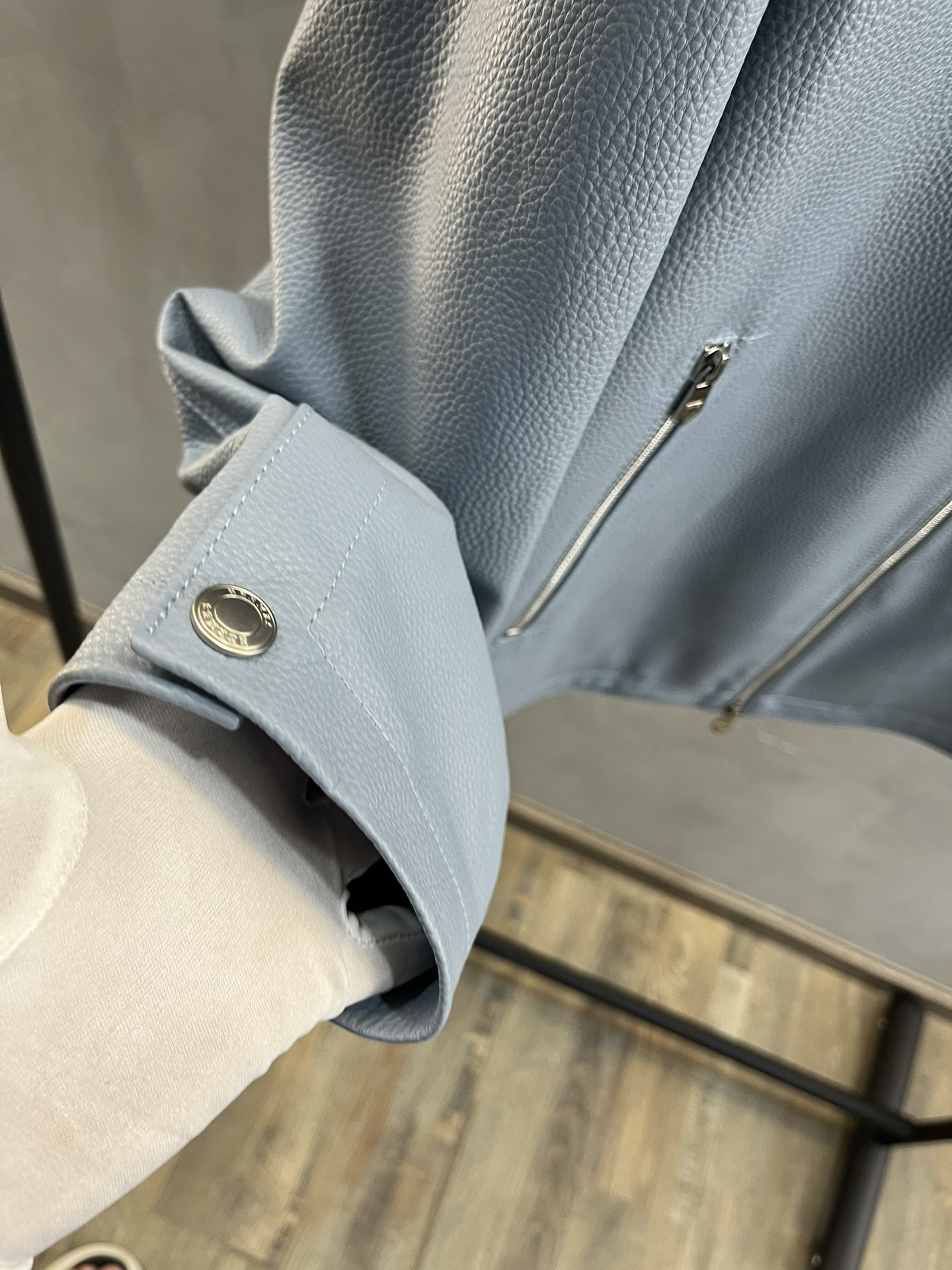 HERMES Мужская кожаная куртка HERMES Мужская кожаная куртка