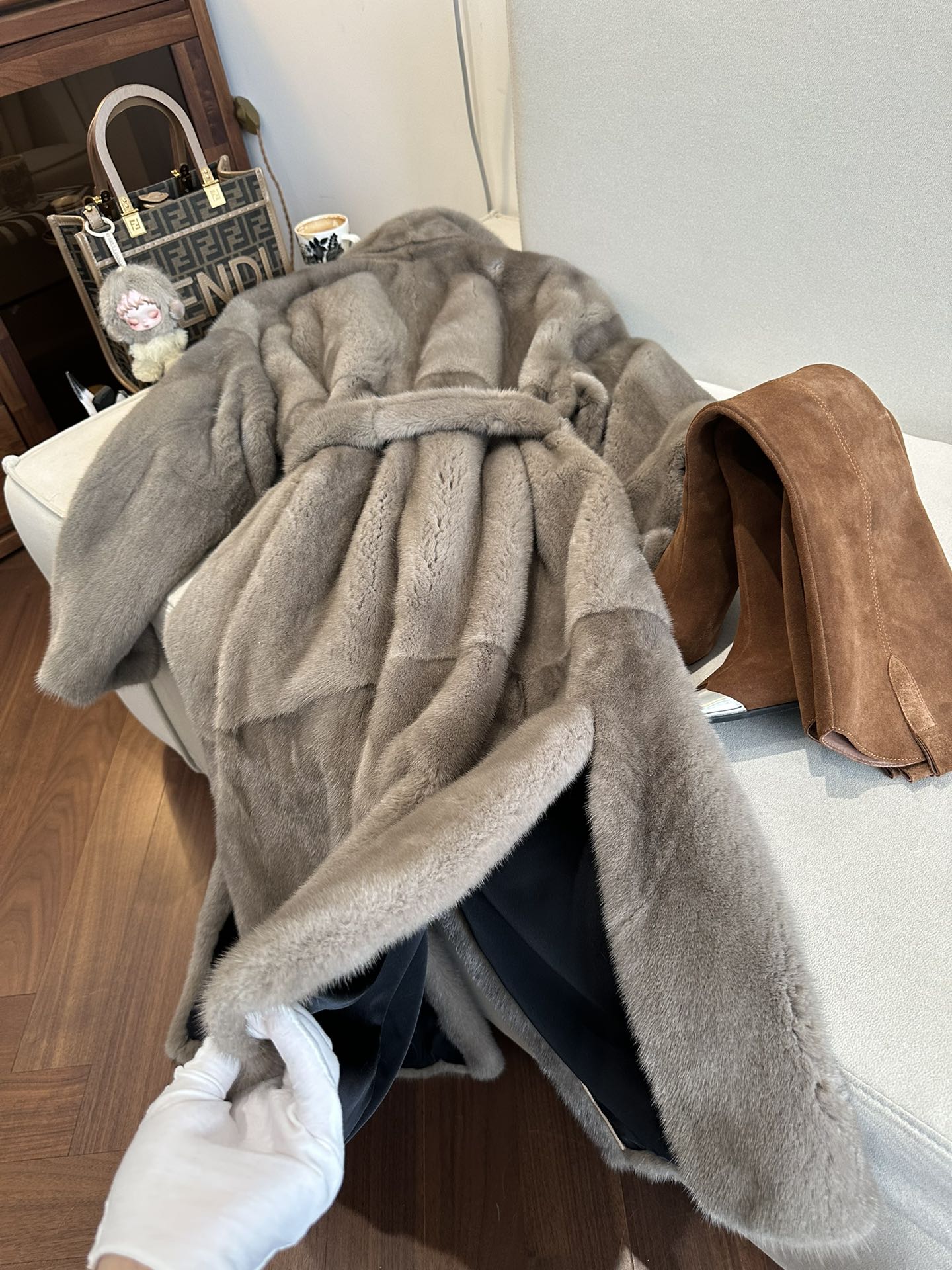 BRUNELLO CUCINELLI Женская шуба из норки BRUNELLO CUCINELLI Женская шуба из норки