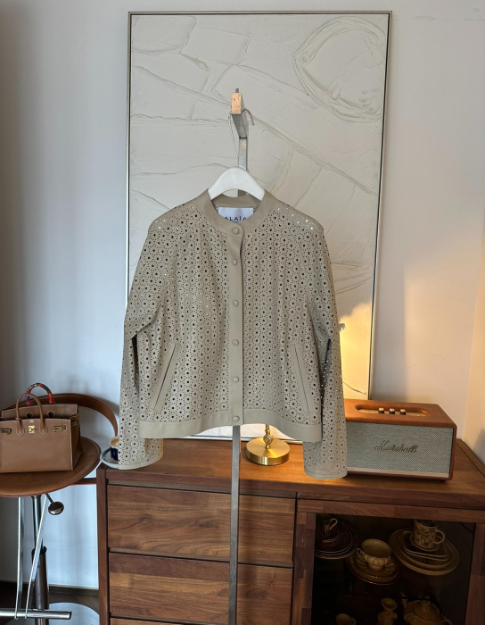 ALAIA Женский кожаный жакет