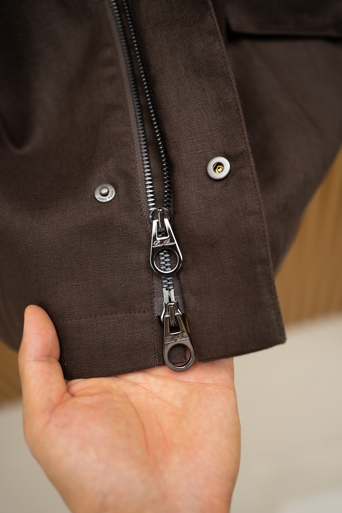 LORO PIANA Мужская куртка лён