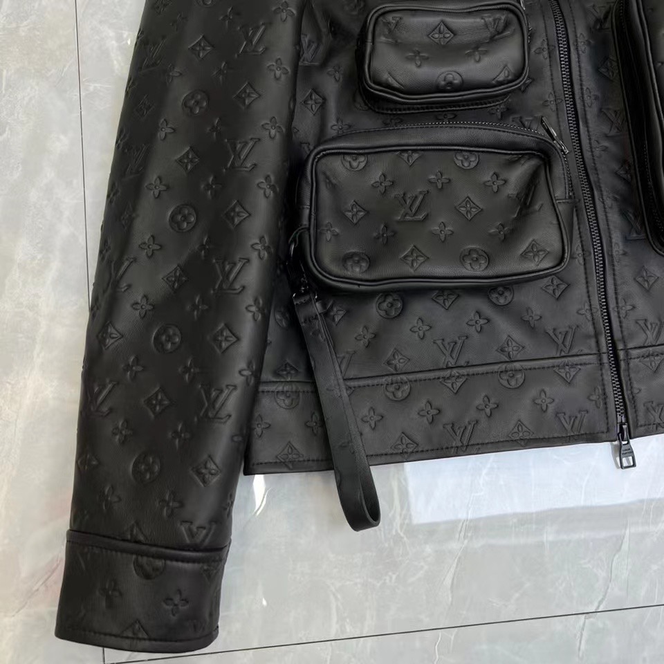 LOUIS VUITTON Мужская кожаная куртка LOUIS VUITTON Мужская кожаная куртка