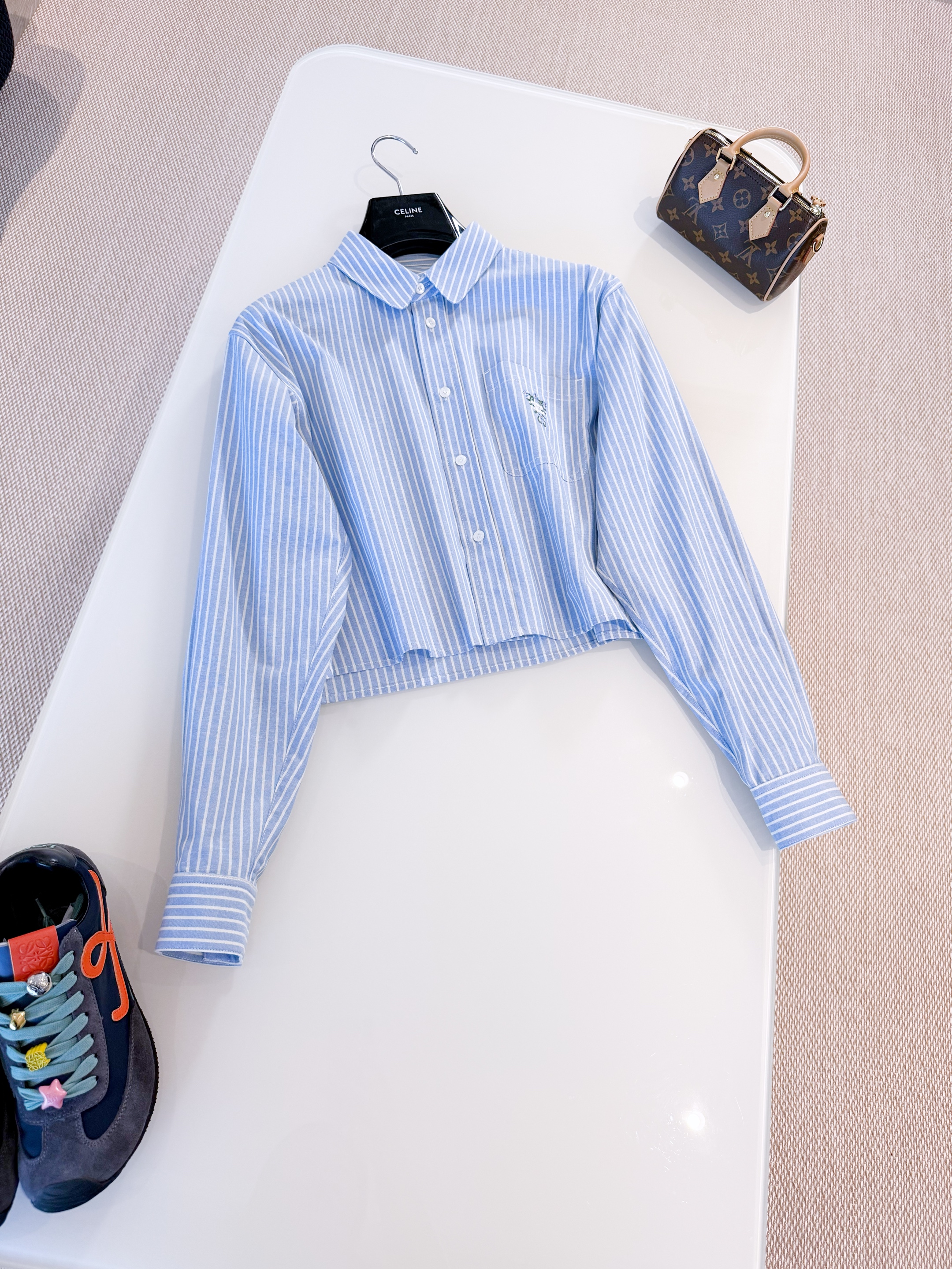 CELINE Женская рубашка из хлопка CELINE Женская рубашка из хлопка