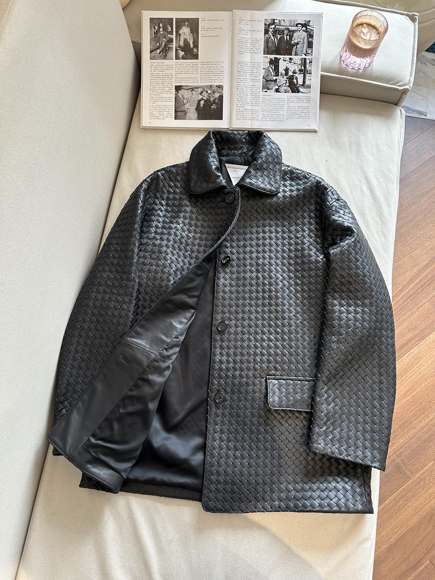 BOTTEGA VENETA Женская кожаная рубашка