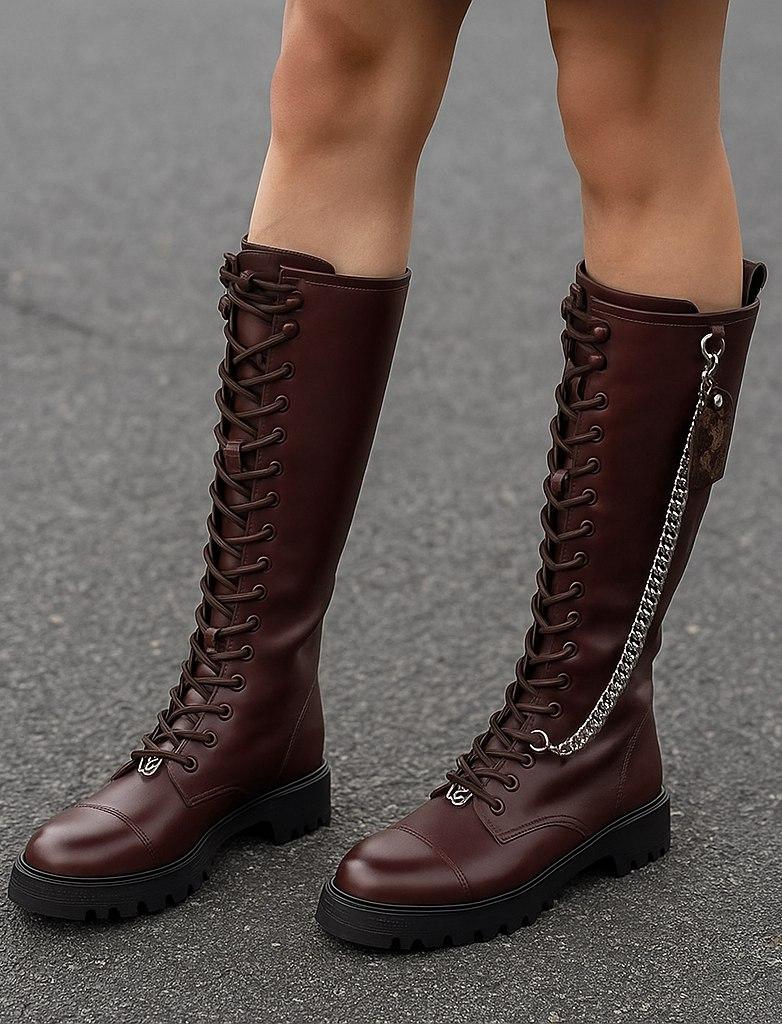 LOUIS VUITTON Женские сапоги из телячьей кожи LOUIS VUITTON Женские сапоги из телячьей кожи