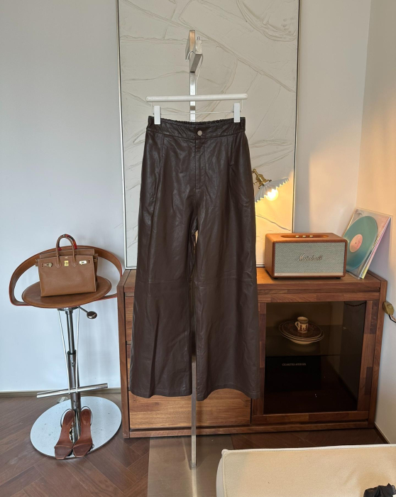 BRUNELLO CUCINELLI Женские кожаные брюки