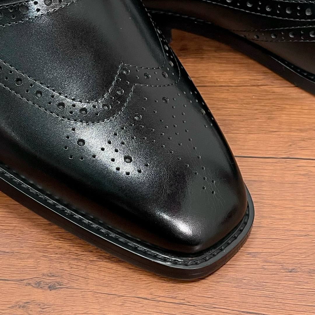 BERLUTI Мужские туфли из телячьей кожи черные BERLUTI Мужские туфли из телячьей кожи черные