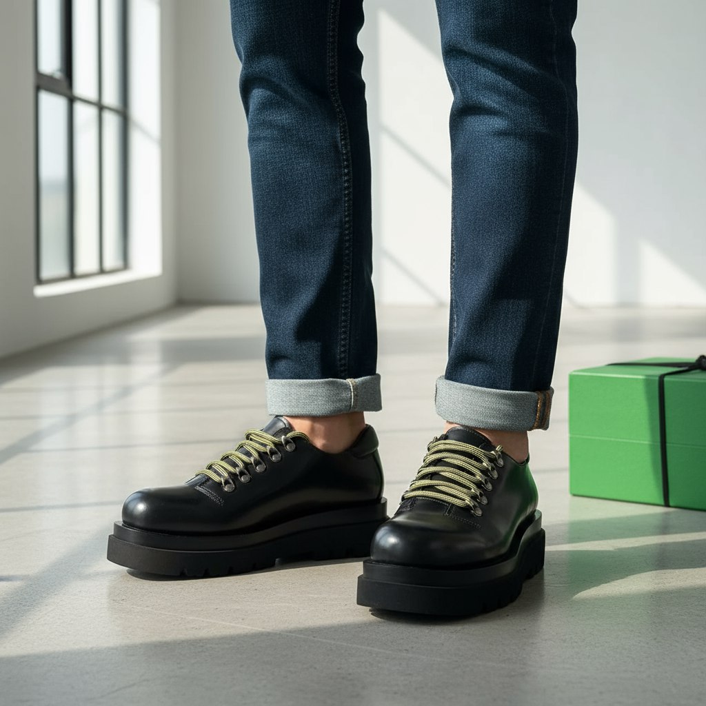 BOTTEGA VENETA Мужские ботинки на платформе BOTTEGA VENETA Мужские ботинки на платформе