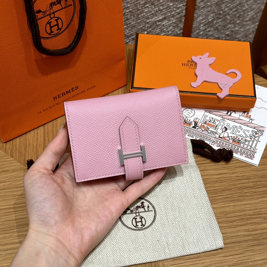 HERMES Кошелёк Bearn 10 см x9/Mauve Epsom HERMES Кошелёк Bearn 10 см x9/Mauve Epsom