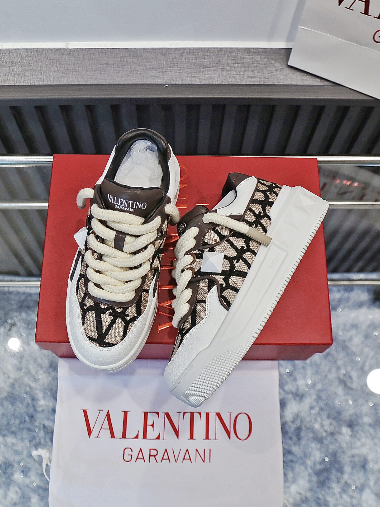 VALENTINO Кроссовки One Stud XL комбинированные
