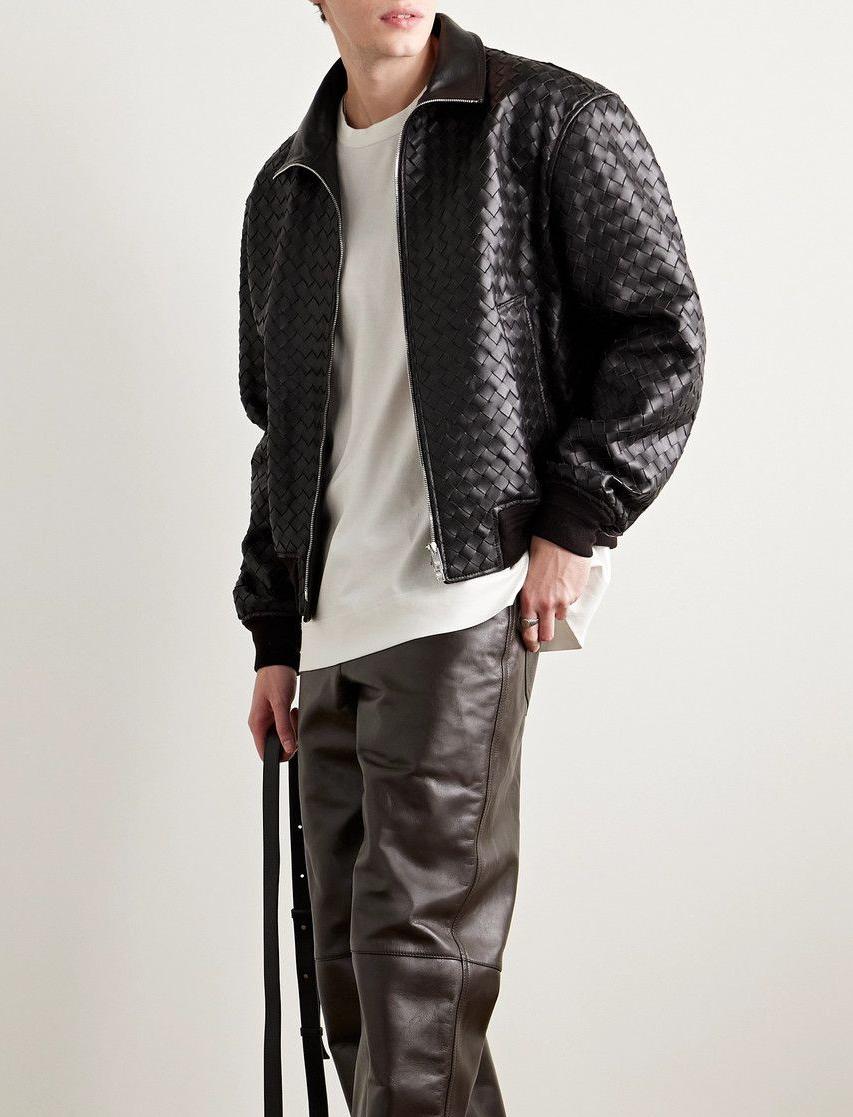 BOTTEGA VENETA Мужская кожаная куртка BOTTEGA VENETA Мужская кожаная куртка