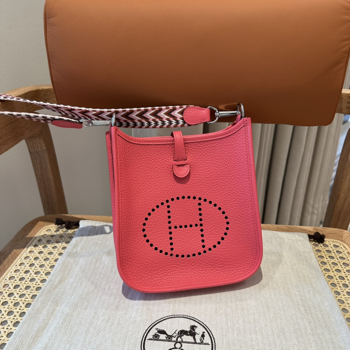  Hermes Женская сумка Evelyne 16 см 8W/Rose azalie Clemence