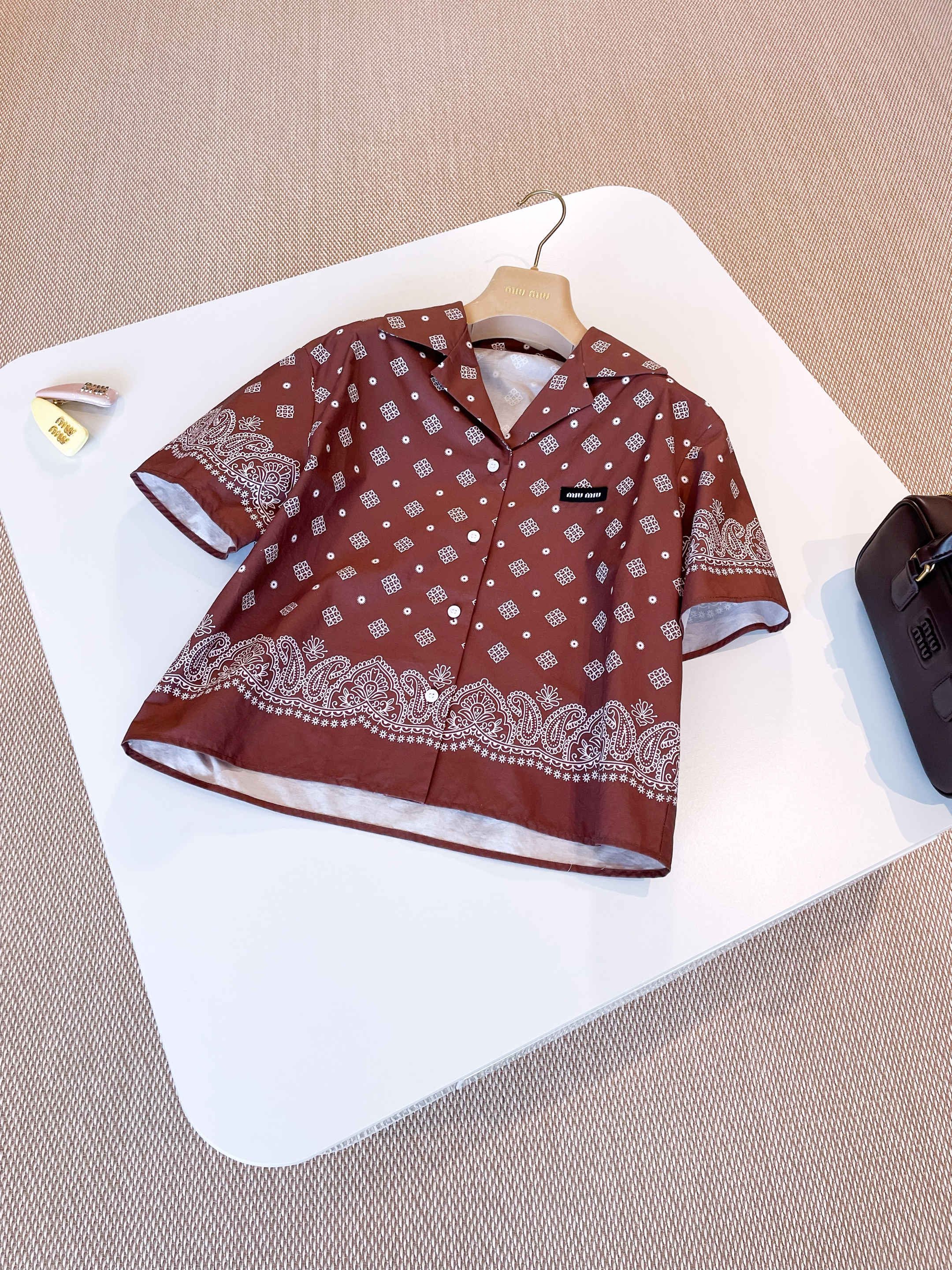 MIU MIU Женская рубашка хлопок MIU MIU Женская рубашка хлопок