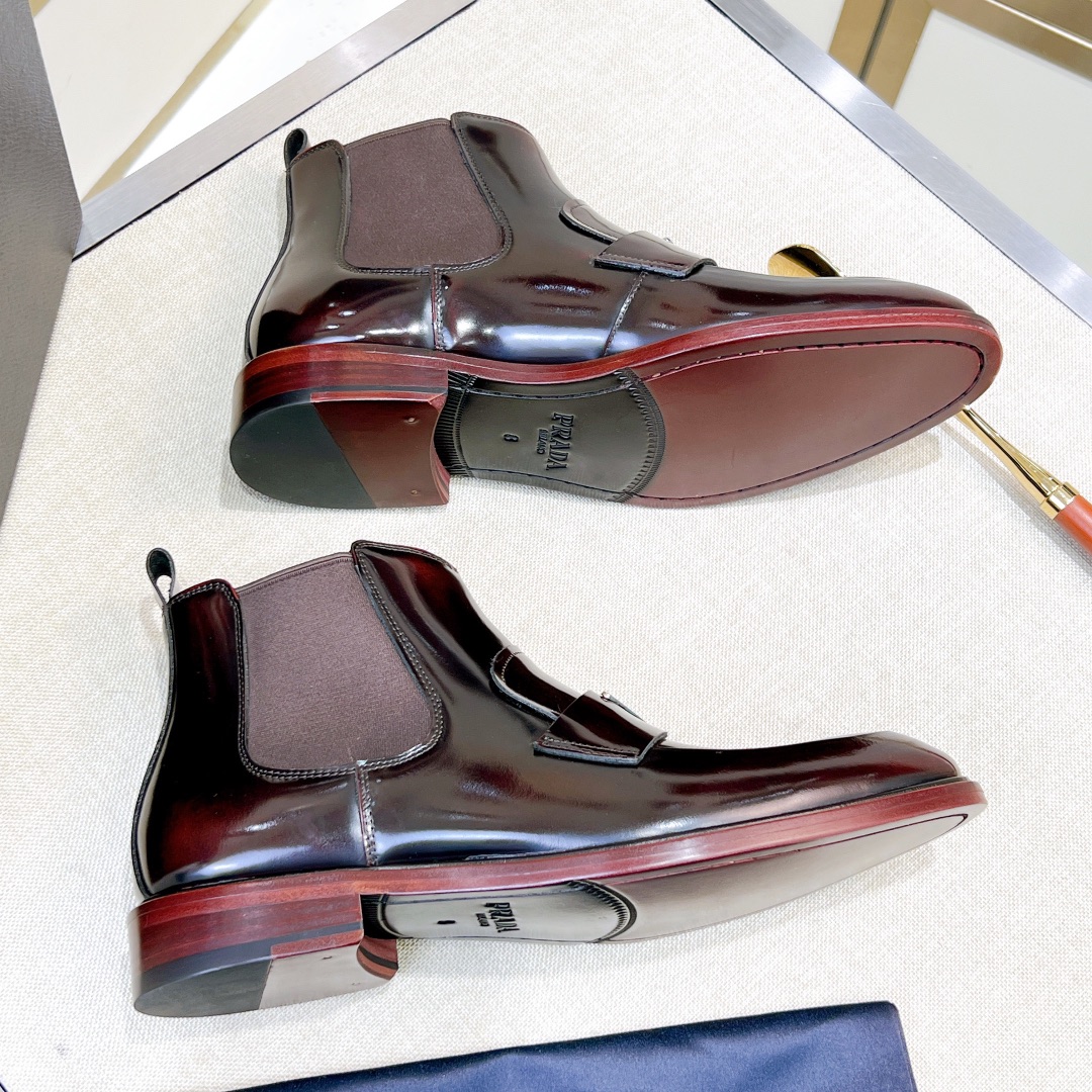 PRADA Мужские лакированные ботинки 