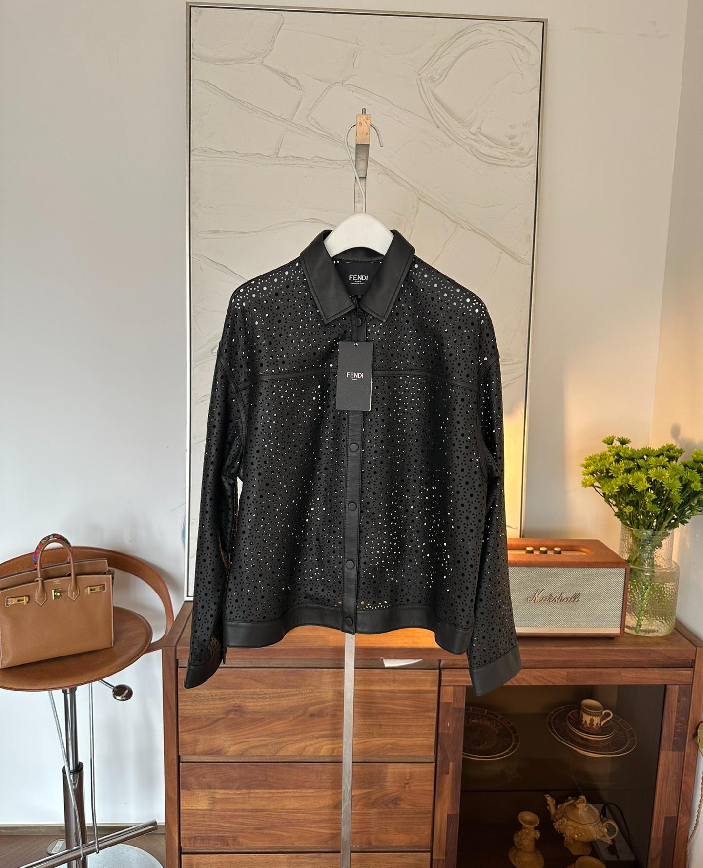 FENDI Женская кожаная куртка